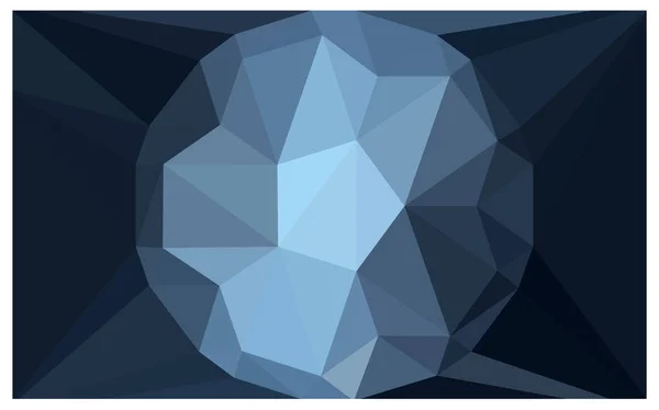 Dark Blue Vector Polygonal Illustration Que Consiste Triângulos Com Uma —  Vetores de Stock