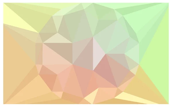 浅绿色 黄色矢量多边形插图 由三角形与中心的宝石组成 三角设计的巨大钻石为您的业务 宝石的创意几何背景 — 图库矢量图片
