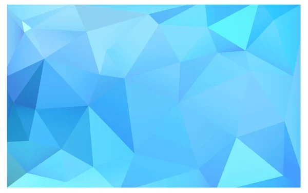 Hellblauer Vektor Abstrakt Strukturierter Polygonaler Hintergrund Verschwommenes Dreieck Design Muster — Stockvektor