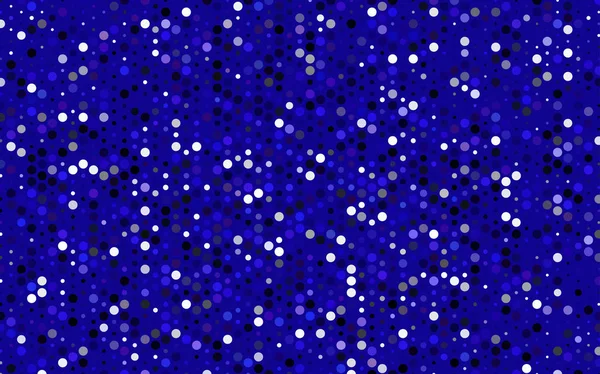 Padrão Vetorial Azul Escuro Com Esferas Coloridas Amostra Geométrica Círculos — Vetor de Stock