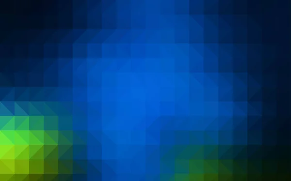 Světle Modrá Zelená Vektor Abstraktní Mozaiky Šablony Zářivé Barevné Ilustrace — Stockový vektor