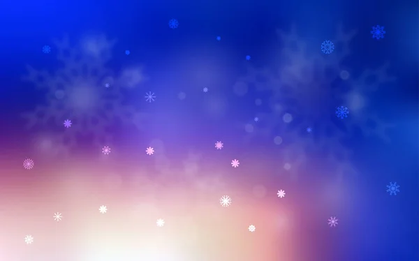 Γαλάζιο Κίτρινο Διάνυσμα Διάταξη Φωτεινά Νιφάδες Χιονιού Glitter Αφηρημένη Εικόνα — Διανυσματικό Αρχείο