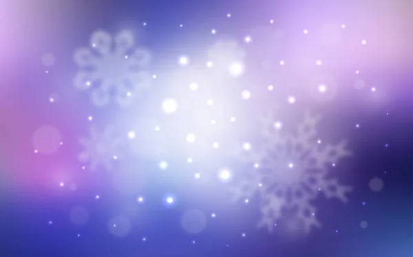 Světle Růžová Modrá Vector Šablony Led Sněhové Vločky Glitter Abstraktní — Stockový vektor