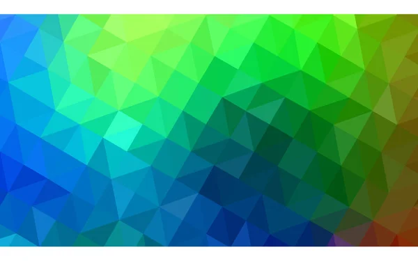 Dunkles Mehrfarbiges Vektormuster Dreieckschablone Geometrisches Muster Routine Mit Dreiecksformen Wiederholen — Stockvektor