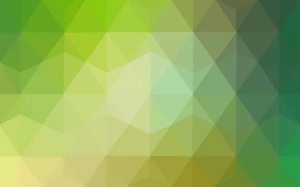 Fond Polygonal Texturé Abstrait Vecteur Vert Clair Design Triangle Flou — Image vectorielle