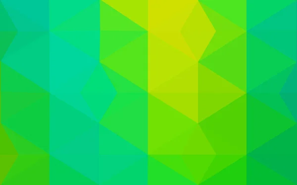 Azul Claro Ilustración Poligonal Vectorial Verde Que Consiste Triángulos Diseño — Vector de stock