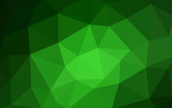 Ilustración Poligonal Vectorial Verde Claro Que Consiste Triángulos Diseño Triangular — Archivo Imágenes Vectoriales