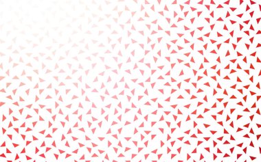 Beyaz arka plan üzerinde küçük üçgen ışık kırmızı vektör. Üçgen Soyut doku Illustration. Afiş, poster, kapak için desen tasarım.