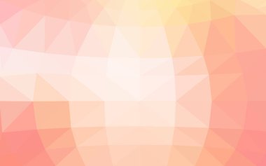 Işık turuncu vektör bulanık üçgen arka plan tasarımı. Geometrik arka plan gradyan ile Origami tarzında. 