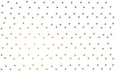 Küçük üçgenler beyaz zemin üzerine koyu turuncu vektör. Üçgen soyut doku Illustration. Afiş, poster, kapak için desen tasarım.