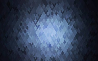 Dikdörtgenlerin ve karelerin koyu mavi vektör arkaplanı. Yorgan ve battaniye. Geometrik dikdörtgen desen. Dikdörtgen şekilleri ile desen tekrarlanıyor.