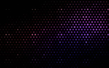 Koyu mavi, kırmızı modern geometrik daire arka plan vektör. Noktalı doku şablonu. Gradyan ile noktalı resim tarzda geometrik desen. 