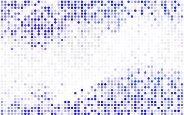 Işık gri vektör desen renkli küreler ile. Noktalı resim tarzında beyaz arka plan üzerinde daireler yinelenen geometrik örnek.