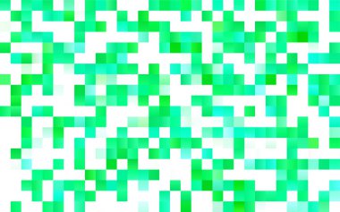 Dikdörtgenlerin ve karelerin koyu yeşil vektör arkaplanı. Yorgan ve battaniye. Geometrik dikdörtgen desen. Dikdörtgen şekilleri ile desen tekrarlanıyor.