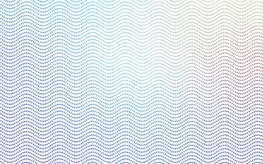 Açık mavi, kırmızı vektör afiş daire ile yuvar. Soyut noktalar. Yarı ton tarzı renkli gradyan ile arka plan sanat bubbles.