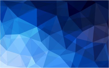 Koyu mavi vektör deseni. Üçgen şablon. Geometrik örnek. Üçgen şekillerle tekrarlanan rutin. Tasarımın için yeni bir doku. Desen arkaplan için kullanılabilir.