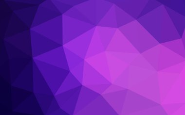 Işık mor, pembe vektör düşük Poli kristal arka plan. Çokgen tasarım deseni. Düşük Poli illüstrasyon, düşük çokgen arka plan.