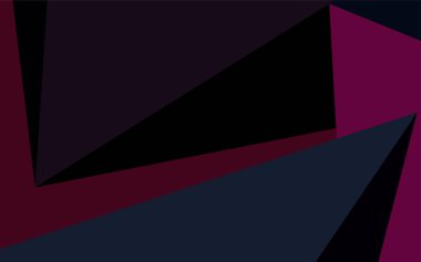 Koyu pembe vektör üçgen mozaik arka plan. Gradyan ile modern geometrik soyut resim. İş tasarımınız için tamamen yeni bir şablon.