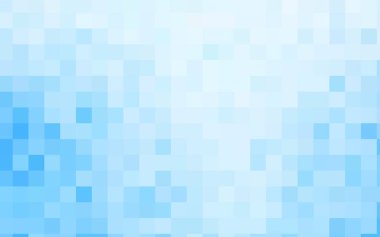 Açık mavi vektör deseni. Yepyeni bir dikdörtgen şablon. Parlak geometrik örnek. Tema dikdörtgen şekillerle tekrarlanıyor. Tasarımınız için doku.