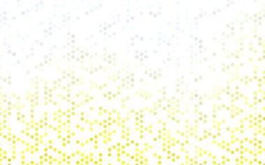 Işık sarı vektör modern geometrik daire arka plan. Noktalı doku şablonu. Gradyan ile noktalı resim tarzda geometrik desen. 
