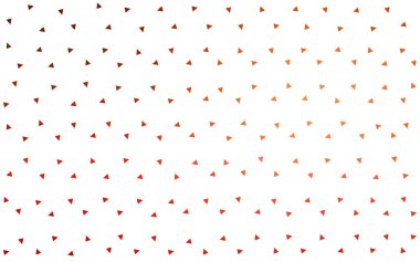 Beyaz arka plan üzerinde küçük üçgen ışık kırmızı vektör. Üçgen Soyut doku Illustration. Afiş, poster, kapak için desen tasarım.