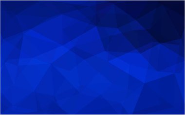 DARK BLUE vektör soyut desenli çokgen arkaplan. Bulanık üçgen tasarımı. Desen arkaplan için kullanılabilir.