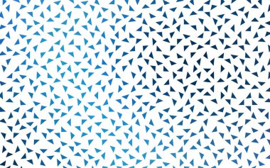 Koyu mavi vektör geometrik basit minimalist arkaplan, beyaz arkaplandaki üçgenlerden oluşur. İş tasarımınız için eğimli üçgen desen. 