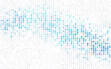 Koyu pembe, daireli mavi vektör deseni. İş tasarımınız için geometri şablonu. Renkli kürelerle arka plan.