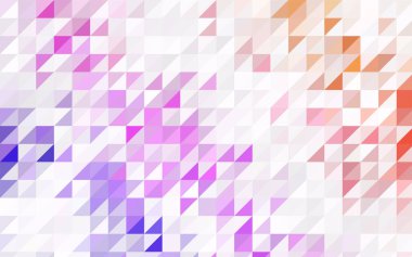 Yeşil vektör renkli arka plan, hangi üçgen oluşur ışık. Desen beyaz arka plan üzerinde renkli üçgen ile.