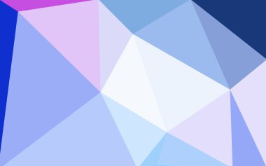 Pembe ışık, vektör çokgen çizim, mavi üçgen oluşur. Üçgen tasarım işiniz için. Yaratıcı geometrik arka plan gradyan ile Origami tarzında