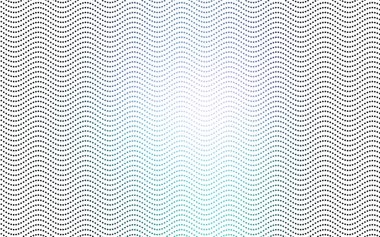 Koyu pembe, yuvarlak, küre şeklinde mavi vektör pankartı. Soyut noktalar. Renkli gradyan ile yarım ton biçiminde Art Bubbles arkaplanı.