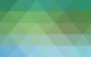 Açık mavi, yeşil vektör düşük Poli kristal arka plan. Çokgen tasarım deseni. Düşük Poli illüstrasyon, düşük çokgen arka plan.