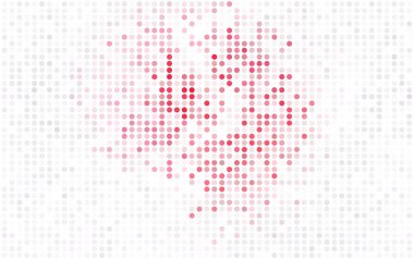 Pembe ışık, daireler ile soyut desen vektör yeşil. Geometri iş tasarım şablonu. Arka plan ile renkli küreler.