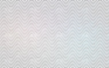 Koyu mavi, kırmızı renkli küreler desenle vektör. Noktalı resim tarzında beyaz arka plan üzerinde daireler yinelenen geometrik örnek.