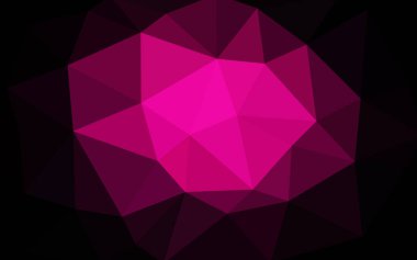 Koyu pembe vektör soyut poligonal arka plan dokulu. Bulanık üçgen tasarım. Desen arka plan için kullanılabilir.
