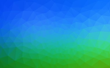 Açık mavi, yeşil vektör soyut dokulu poligonal arka plan. Bulanık üçgen tasarım. Desen arka plan için kullanılabilir.
