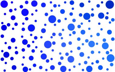 Işık Mavisi vektör soyut şekli ve daireler. İş tasarımınız için geometri şablonu. Renkli kürelerle arka plan.