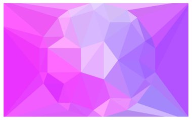 Mor ışık, vektör çokgen çizim, üçgen bir taş Merkezi ile oluşan pembe. Üçgen tasarım işiniz için büyük bir elmas. Gems yaratıcı geometrik arka plan.