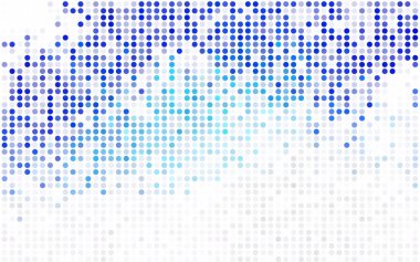 Hafif mavi vektör şekilleri geometrik çevrelerin, kırmızı desen. Renkli mozaik afiş. Renkli diskler ile geometrik arka plan.