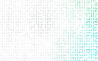 Açık yeşil, çemberli sarı vektör soyut deseni. İş tasarımınız için geometri şablonu. Renkli kürelerle arka plan.