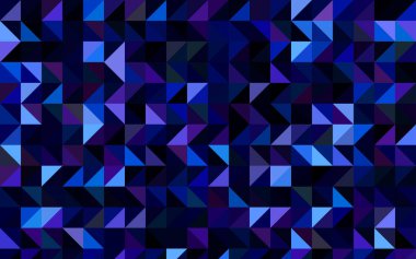 Koyu pembe, mavi parlayan üçgen şablon vektör. Tamamen yeni bir renk illüstrasyon belirsiz bir tarzda. İşiniz için en iyi üçgen tasarım.