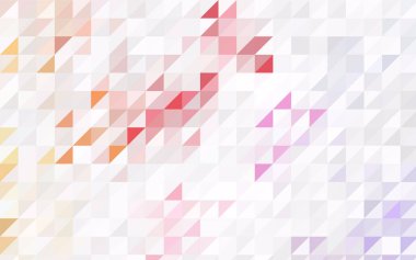 Kırmızı vektör geometrik basit minimalist arka plan, hangi beyaz arka plan üzerinde üçgen oluşur ışık. İş tasarımınız için gradyan ile üçgen desen. 