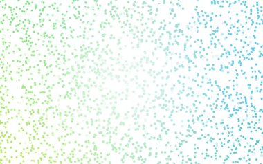 Açık mavi, yeşil vektör modern geometrik çember soyut arkaplan. Noktalı doku şablonu. Gradyan ile yarım ton biçiminde geometrik desen. 