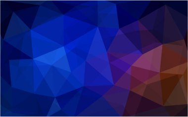 Koyu mavi, kırmızı desen vektör. üçgen şablonu. Geometrik örnek. Üçgen şekiller ile rutin tekrar. Yeni doku tasarımınız için. Desen arka plan için kullanılabilir.