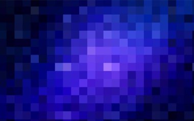 Koyu mavi vektör düşük polimer arkaplan. Çokgen dizaynlı bir örnek. Tekrarlayan kareler ile çokgen biçiminde resimleme