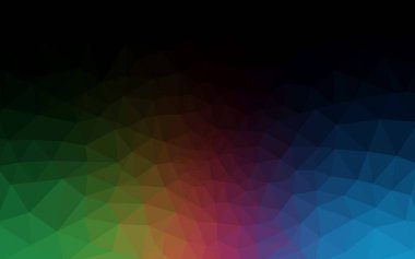 Karanlık çok renkli vektör modern geometrik arka plan. Doku, yeni arka plan. Geometrik arka plan gradyan ile Origami tarzında. 