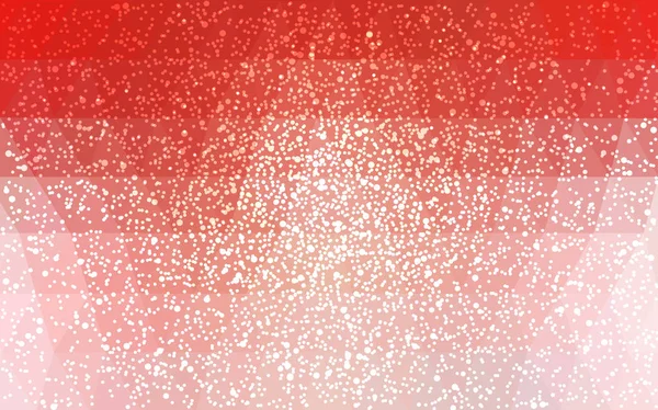 Светло Красный Векторный Рождественский Полигон Фон Низкий Столб Состоящий Треугольников — стоковый вектор