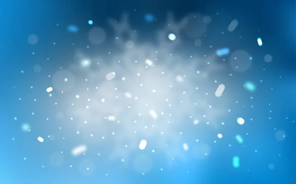 矢量布局与明亮的雪花 闪亮的彩色插图与雪在圣诞节风格 商业广告的新年设计 — 图库矢量图片