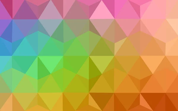 Heller Mehrfarbiger Vektor Abstrakter Texturierter Polygonaler Hintergrund Verschwommenes Dreieck Design — Stockvektor