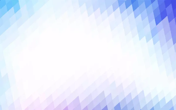 Licht Roze Blauwe Vector Achtergrond Van Rechthoeken Vierkanten Stijl Quilt — Stockvector